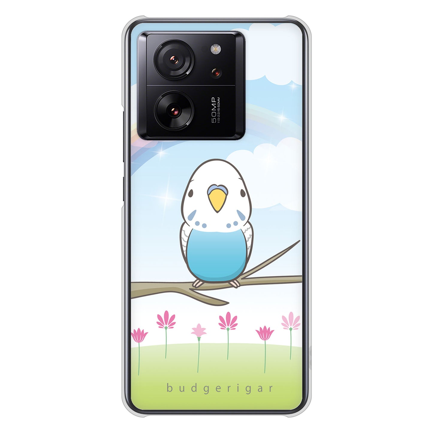 Xiaomi 13T XIG04 au 高画質仕上げ 背面印刷 ハードケースセキセイインコ