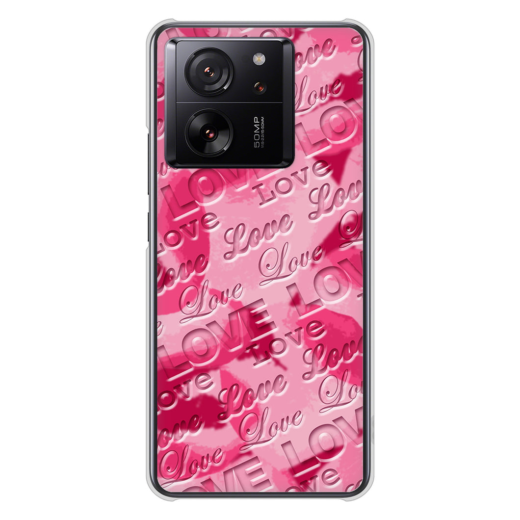 Xiaomi 13T XIG04 au 高画質仕上げ 背面印刷 ハードケースフラワーヴェルニ