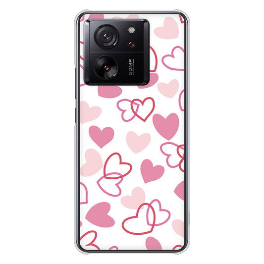 Xiaomi 13T XIG04 au ハートがいっぱい ハードケース 背面印刷
