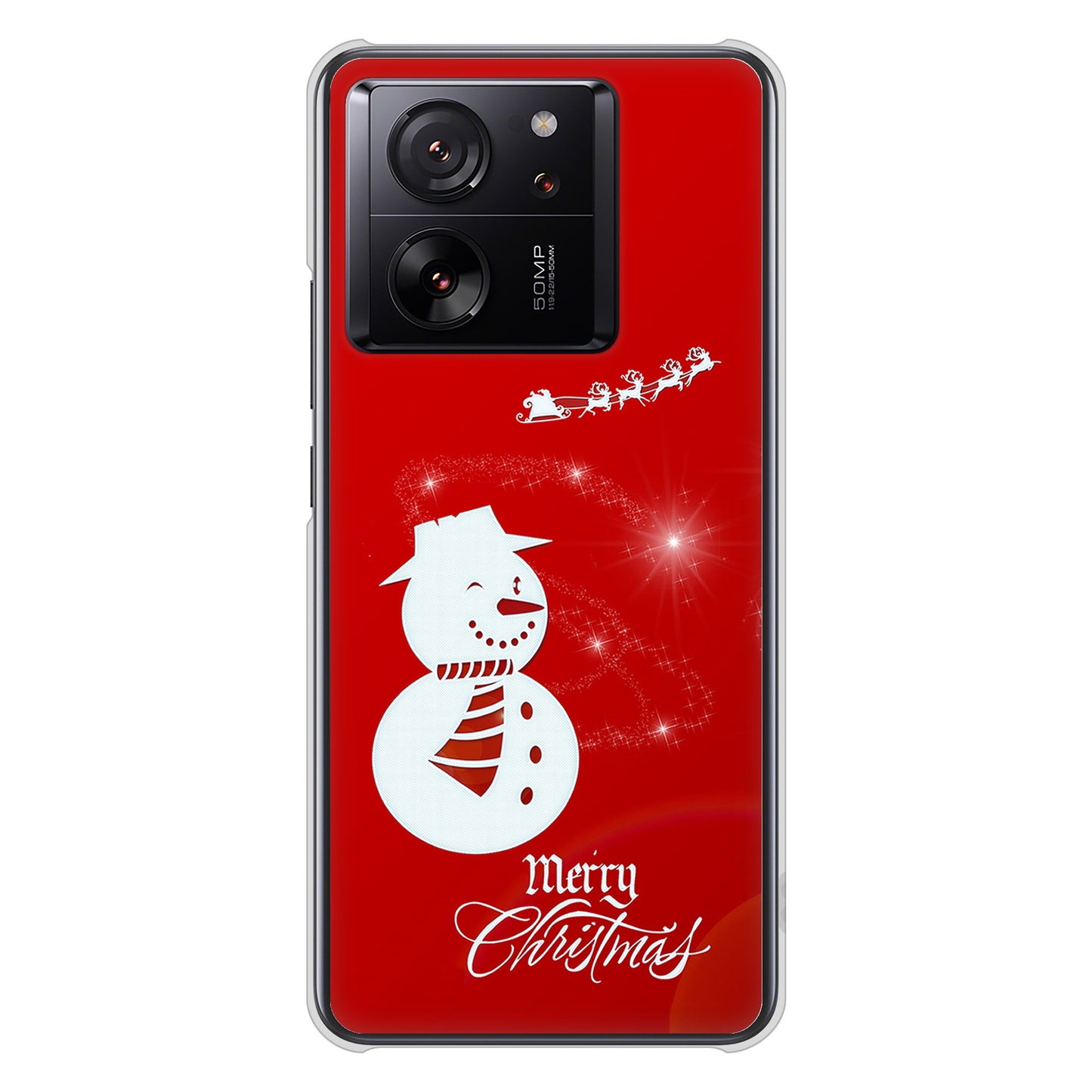 Xiaomi 13T XIG04 au 高画質仕上げ 背面印刷 ハードケースクリスマス