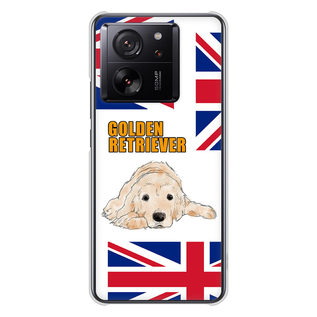 Xiaomi 13T XIG04 au 高画質仕上げ 背面印刷 ハードケースゴールデンレトリバー