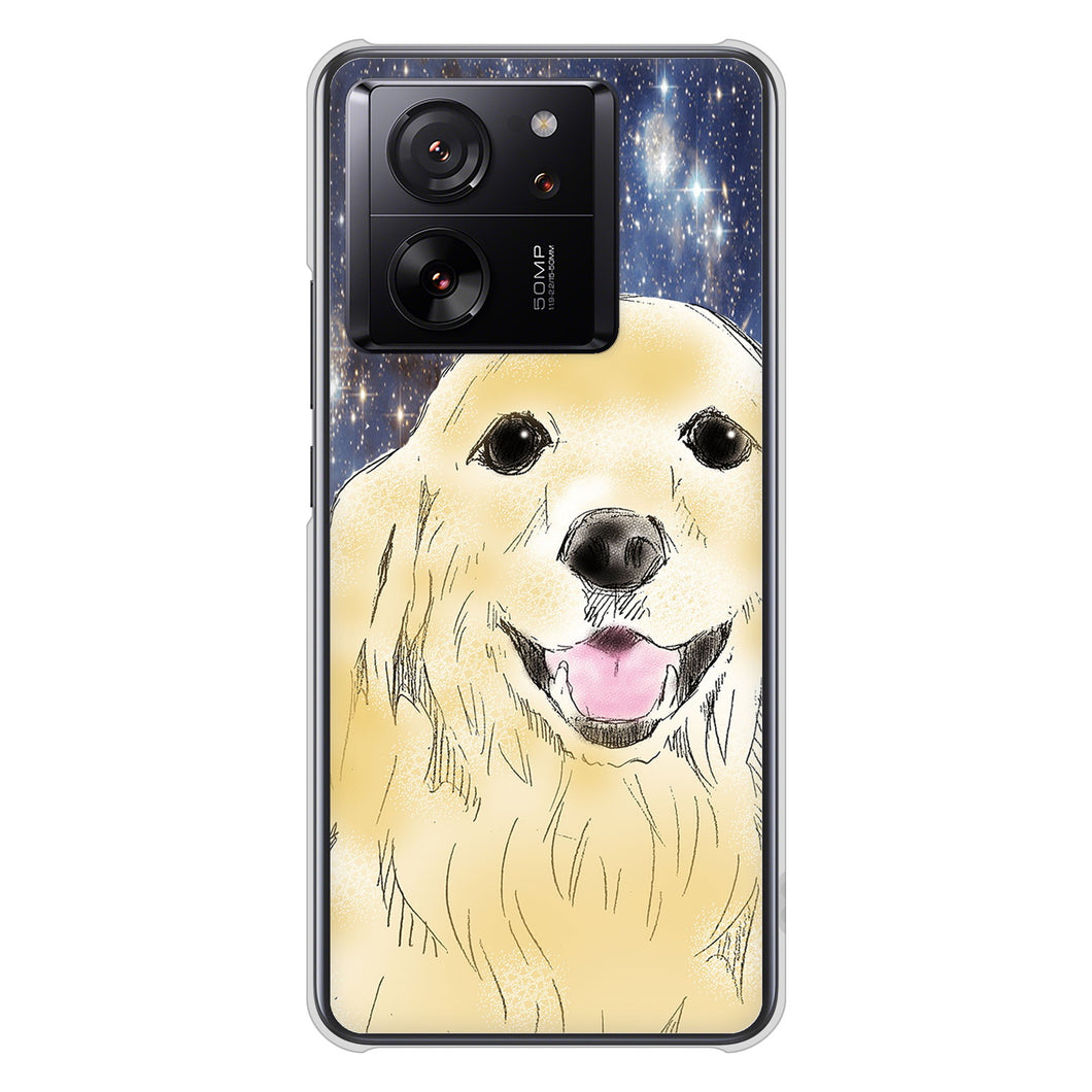 Xiaomi 13T XIG04 au 高画質仕上げ 背面印刷 ハードケースゴールデンレトリバー