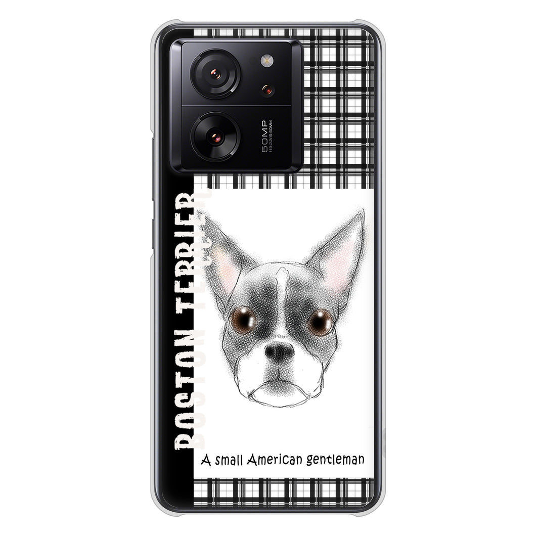Xiaomi 13T XIG04 au 高画質仕上げ 背面印刷 ハードケースボストンテリア