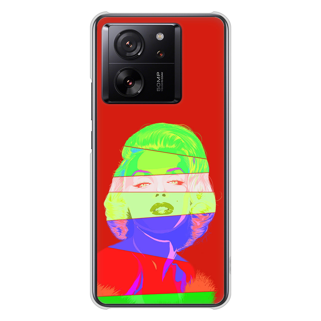 Xiaomi 13T XIG04 au 高画質仕上げ 背面印刷 ハードケースマリリンモンローデザイン