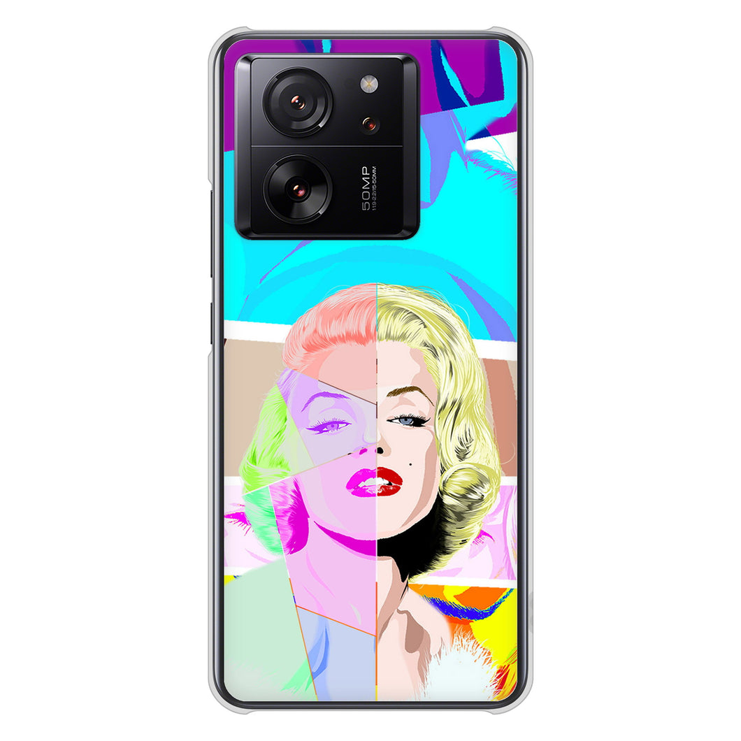 Xiaomi 13T XIG04 au 高画質仕上げ 背面印刷 ハードケースマリリンモンローデザイン