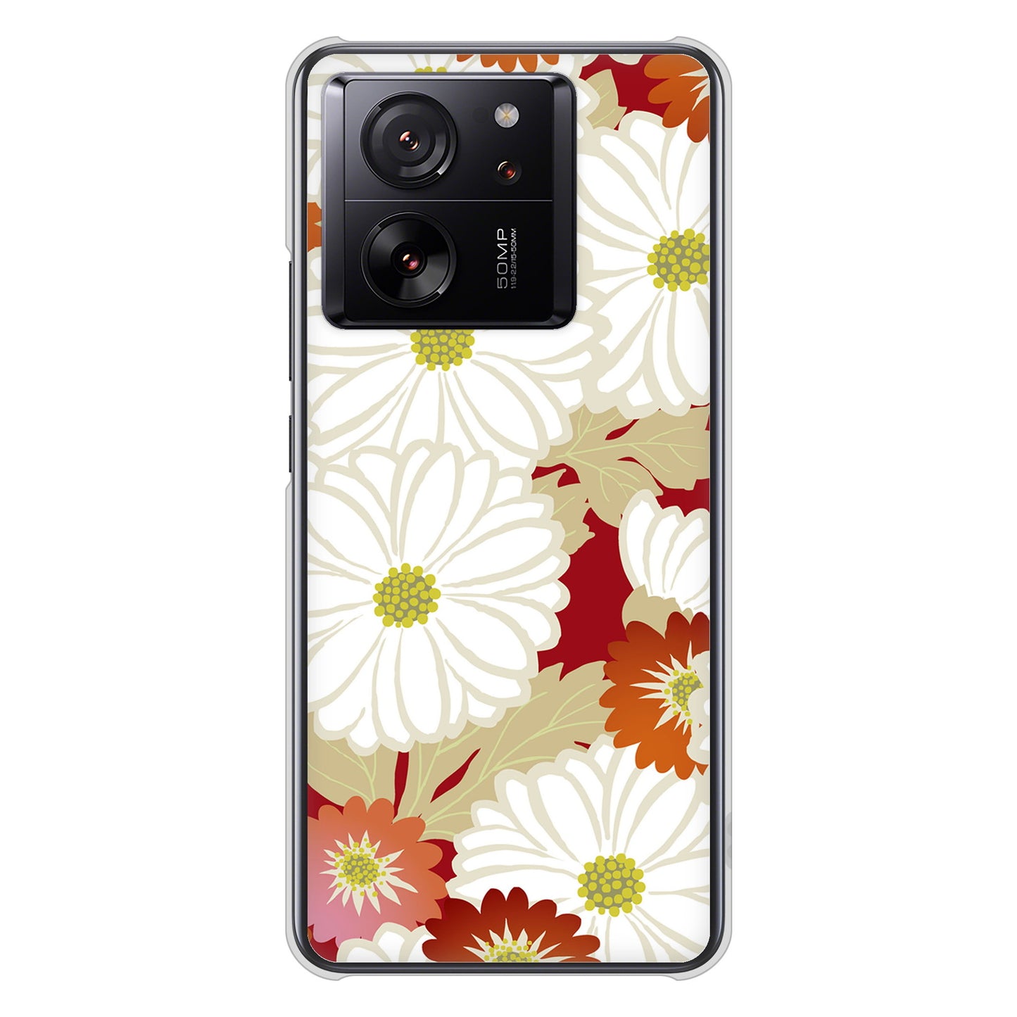 Xiaomi 13T XIG04 au 高画質仕上げ 背面印刷 ハードケース和花柄