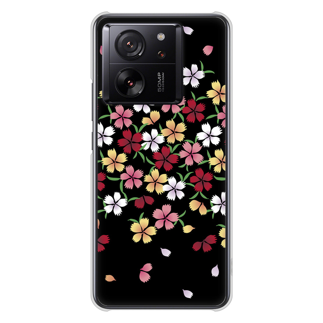 Xiaomi 13T XIG04 au 高画質仕上げ 背面印刷 ハードケース和花柄