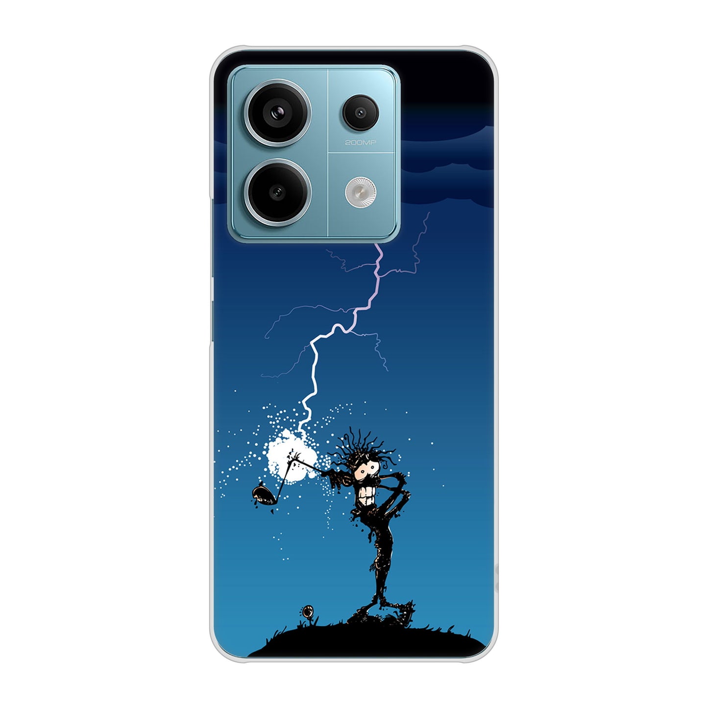 Xiaomi Redmi Note 13 Pro 5G XIG05 au 高画質仕上げ 背面印刷 ハードケース 【417 ゴルファーの苦難】