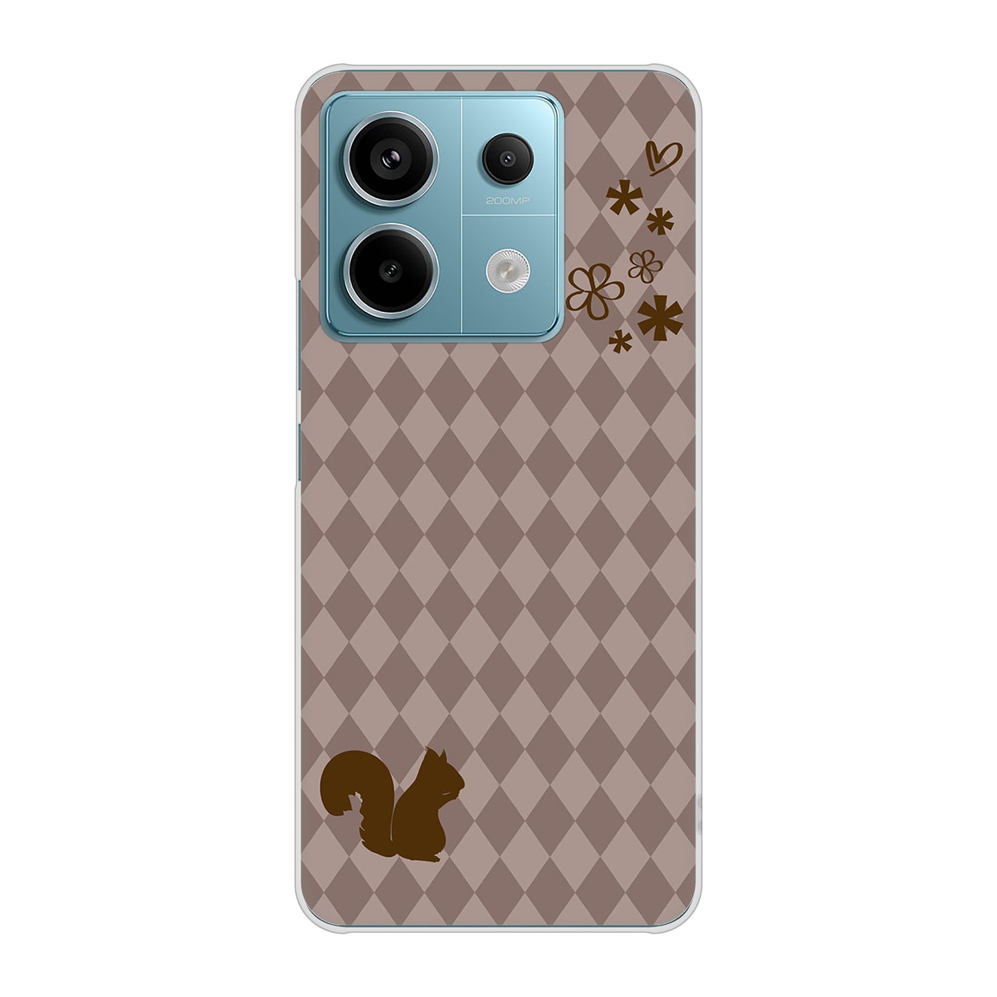 Xiaomi Redmi Note 13 Pro 5G XIG05 au 高画質仕上げ 背面印刷 ハードケース 【515 リス】