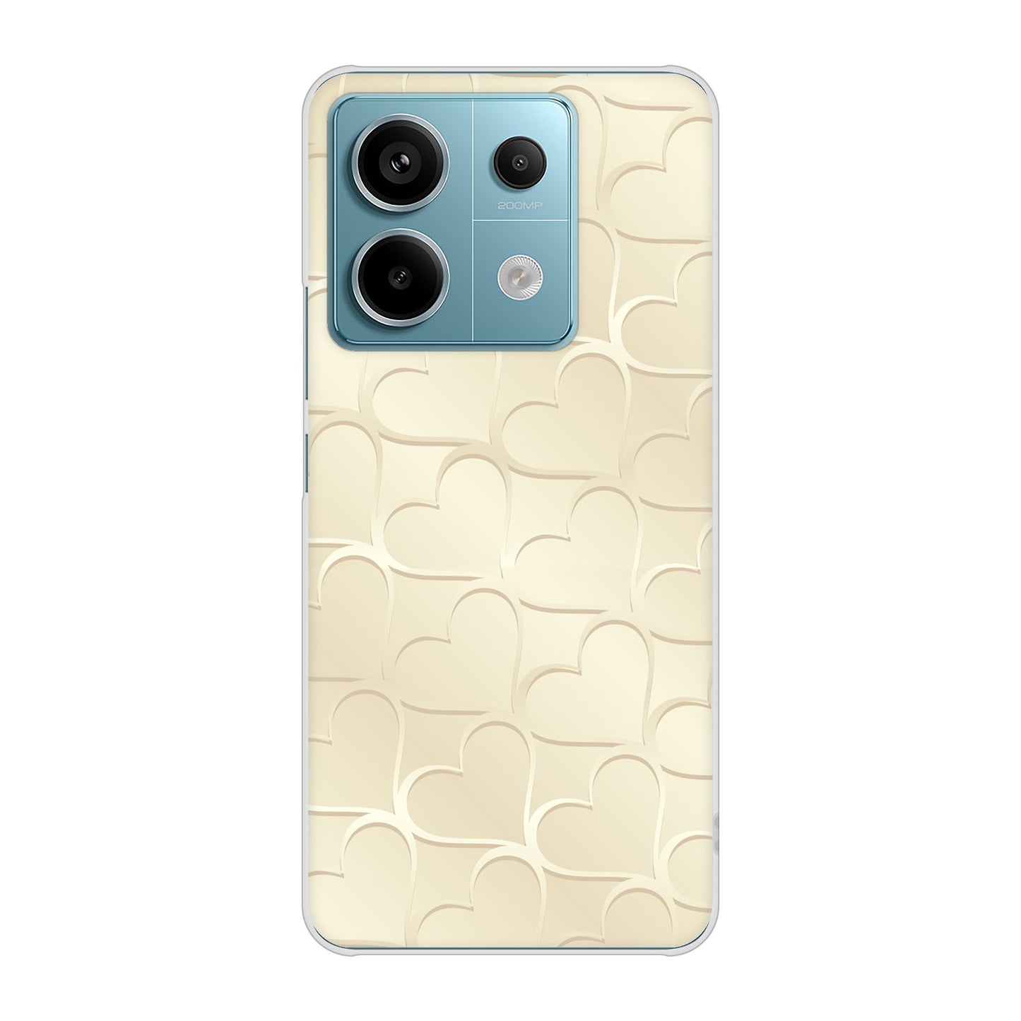 Xiaomi Redmi Note 13 Pro 5G XIG05 au 高画質仕上げ 背面印刷 ハードケースかくれハート