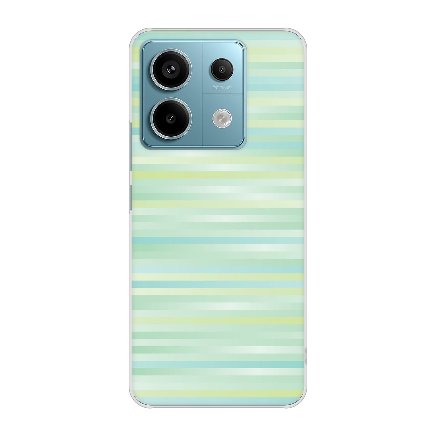 Xiaomi Redmi Note 13 Pro 5G XIG05 au 高画質仕上げ 背面印刷 ハードケースグラデーションボーダー