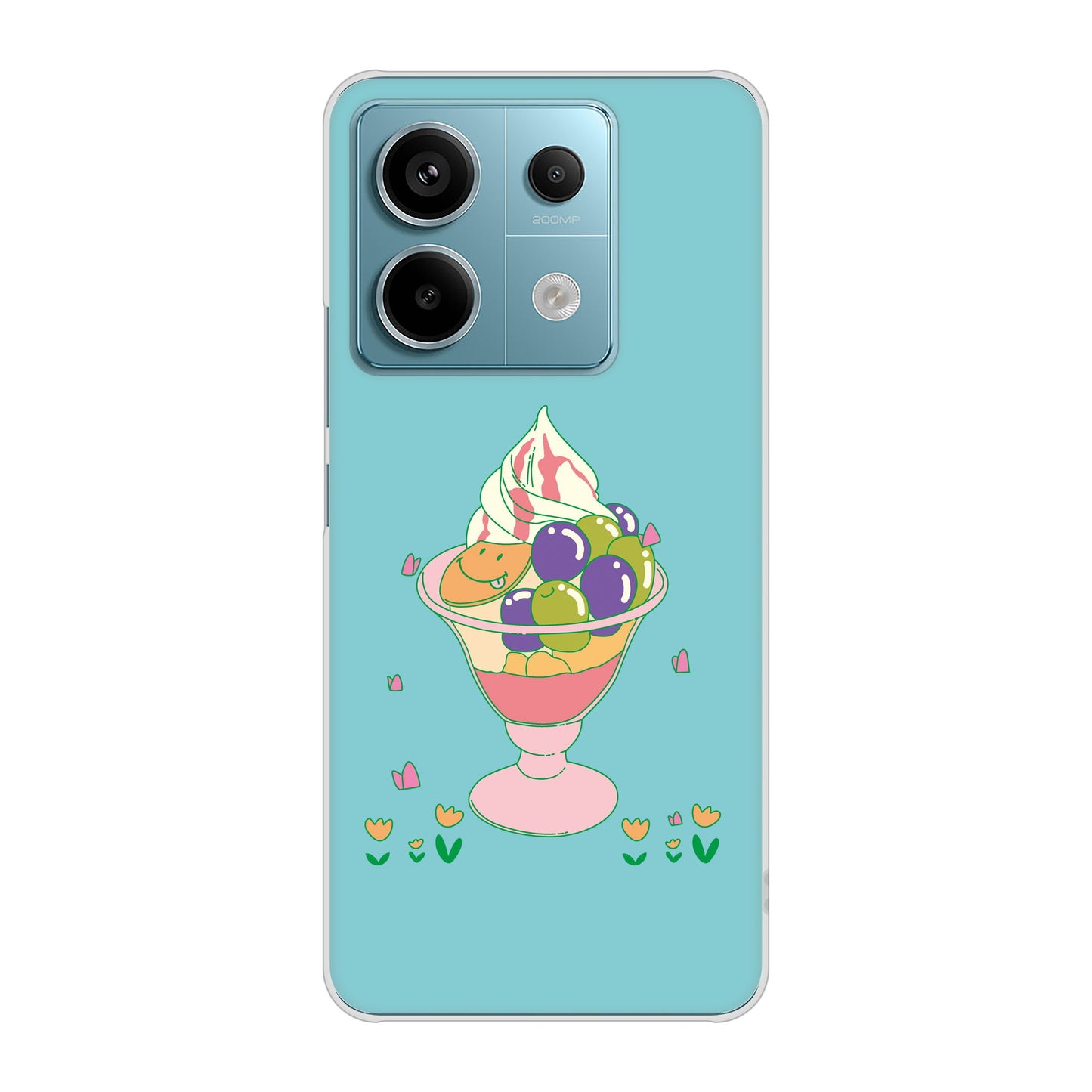 Xiaomi Redmi Note 13 Pro 5G XIG05 au 高画質仕上げ 背面印刷 ハードケーススイーツイラスト