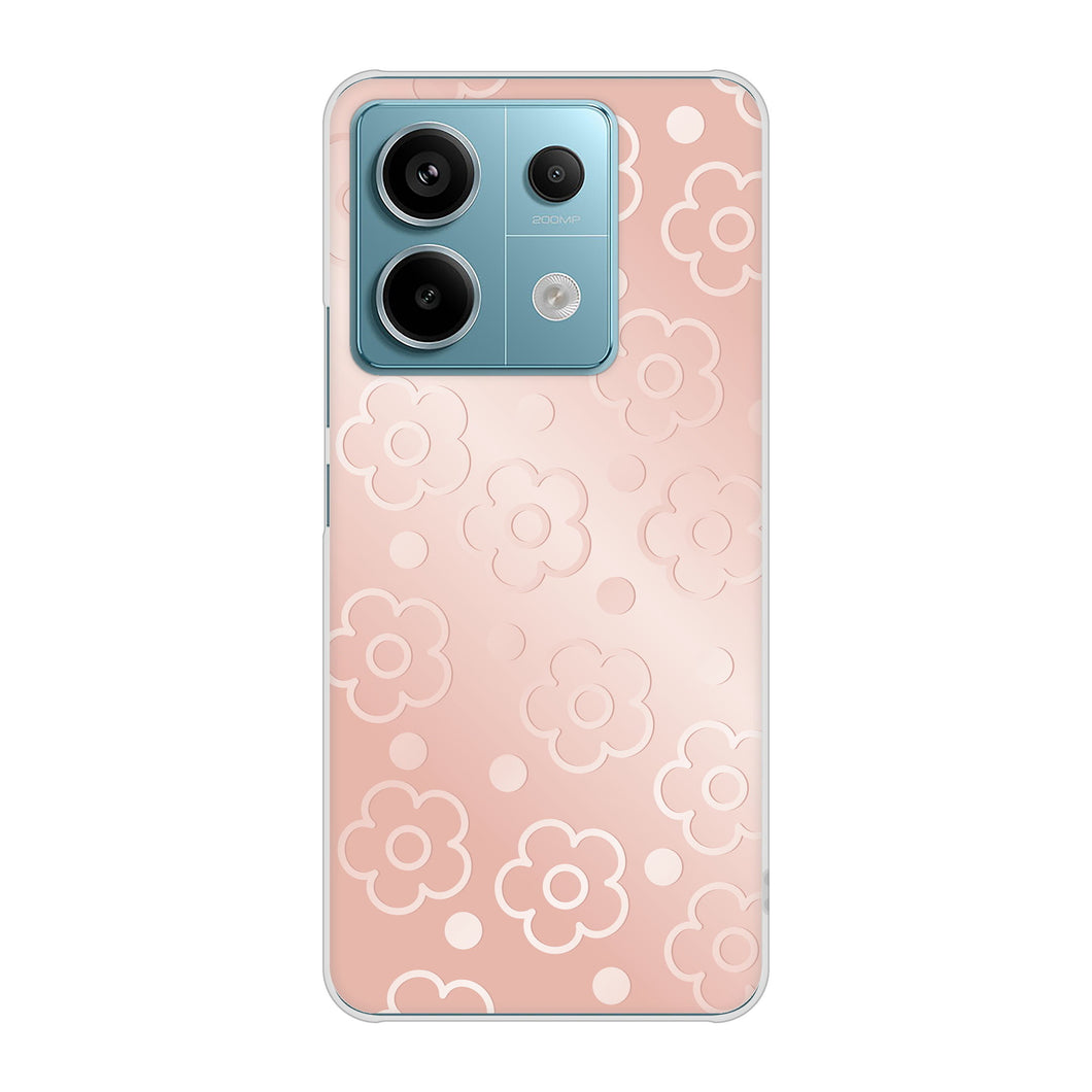 Xiaomi Redmi Note 13 Pro 5G XIG05 au 高画質仕上げ 背面印刷 ハードケースエンボス風デイジーシンプル