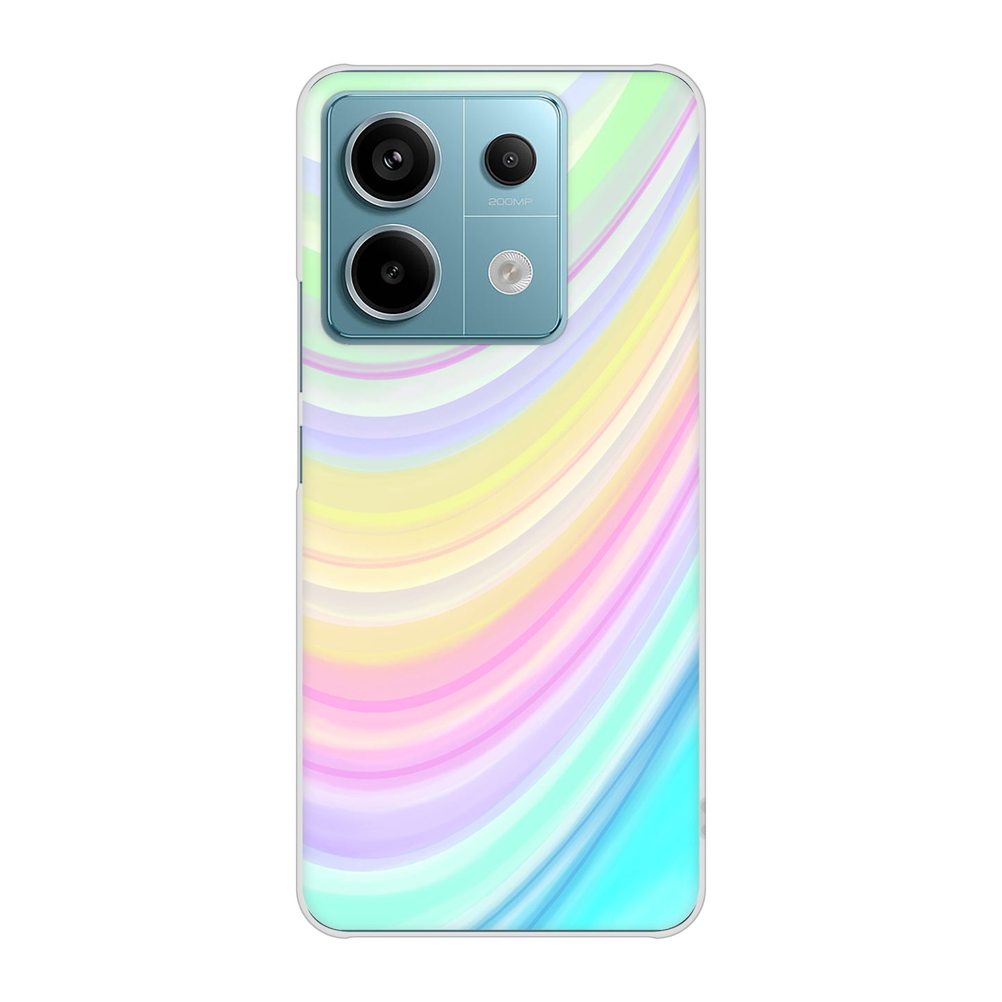 Xiaomi Redmi Note 13 Pro 5G XIG05 au 高画質仕上げ 背面印刷 ハードケースレインボー