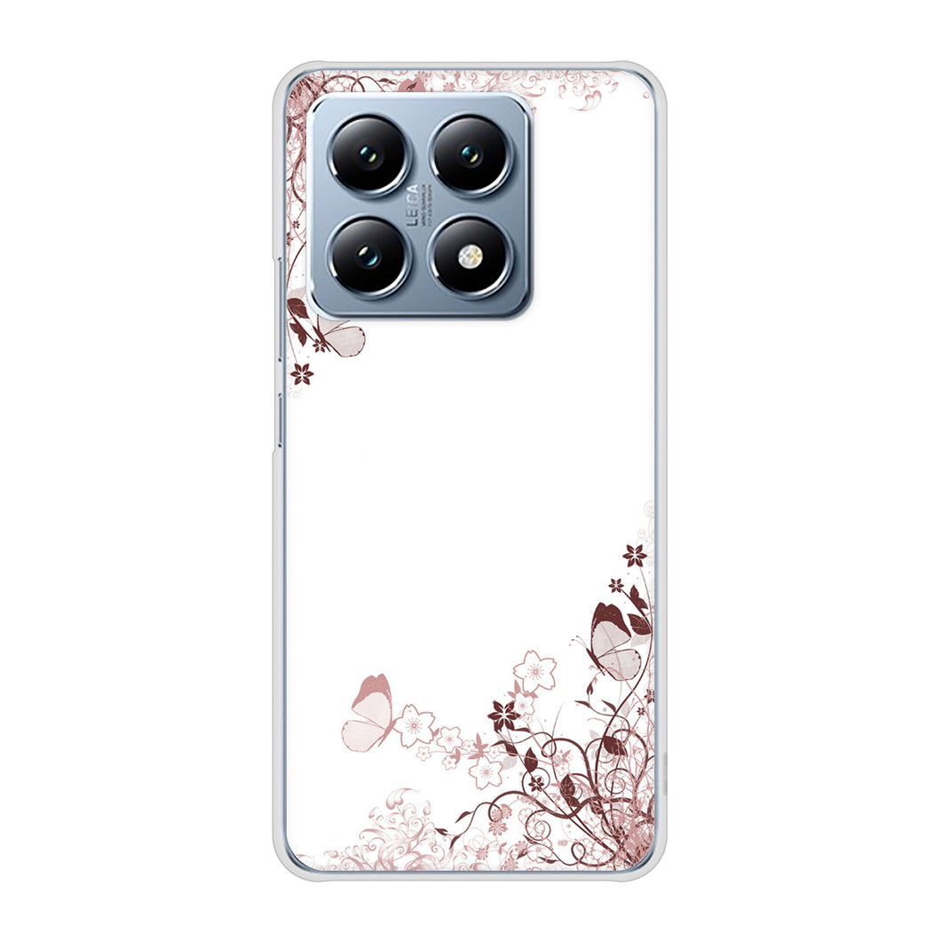 Xiaomi 14T XIG07 au 高画質仕上げ 背面印刷 ハードケースバタフライ