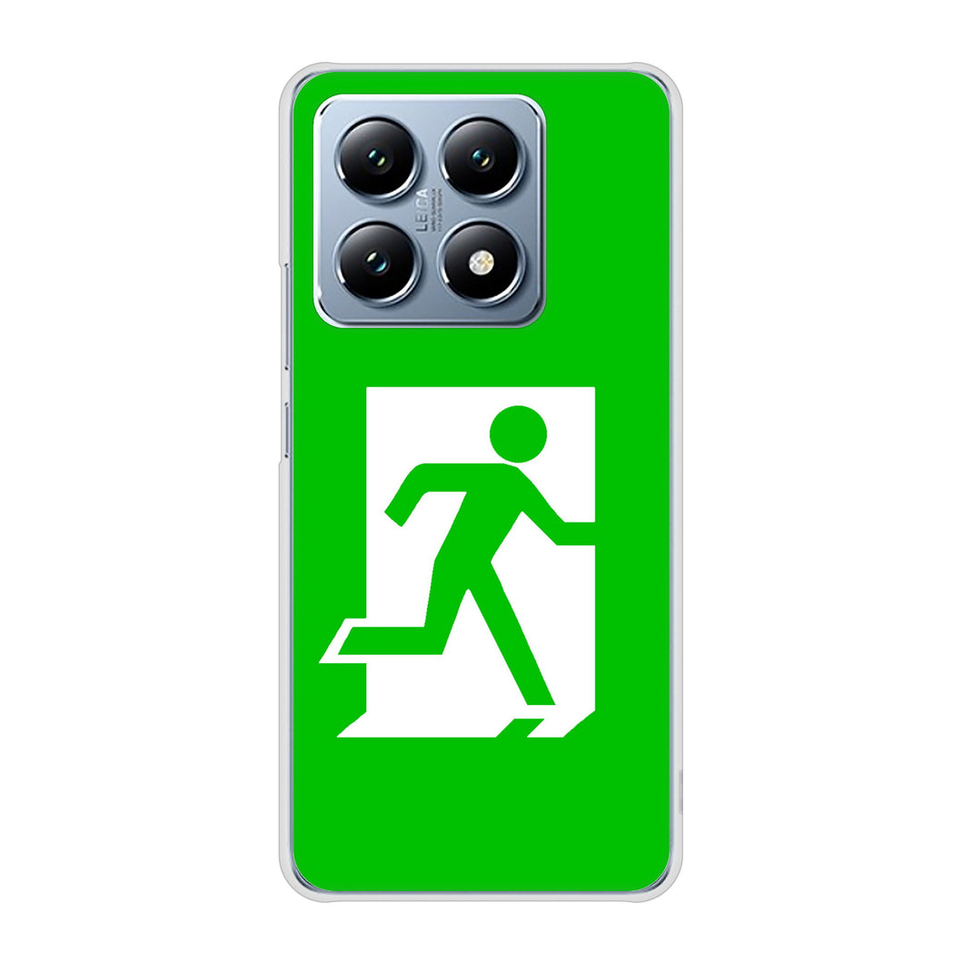 Xiaomi 14T XIG07 au 高画質仕上げ 背面印刷 ハードケース 【163 非常口】