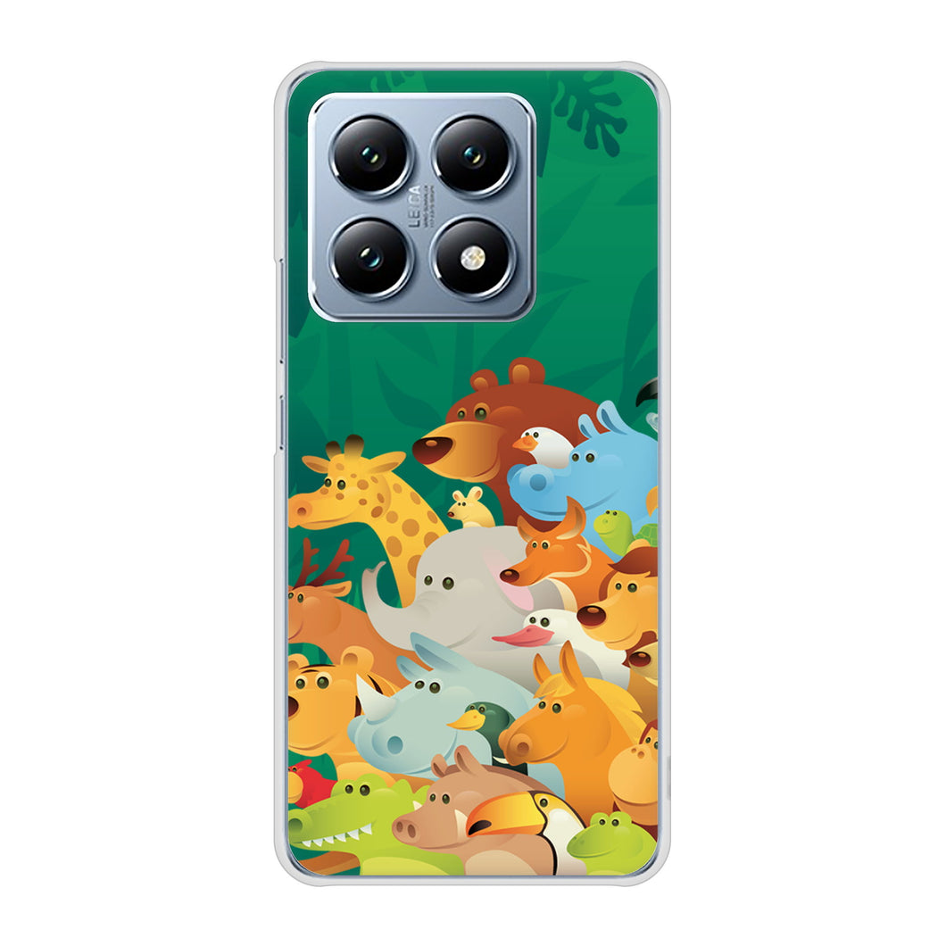 Xiaomi 14T XIG07 au 高画質仕上げ 背面印刷 ハードケース 【370 全員集合】