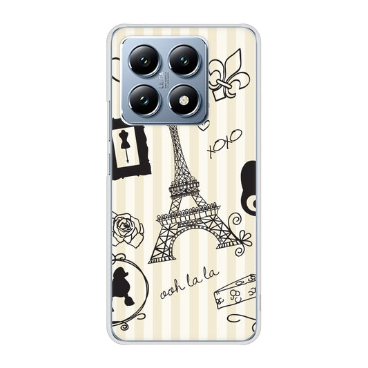 Xiaomi 14T XIG07 au 高画質仕上げ 背面印刷 ハードケースLOVE フランス