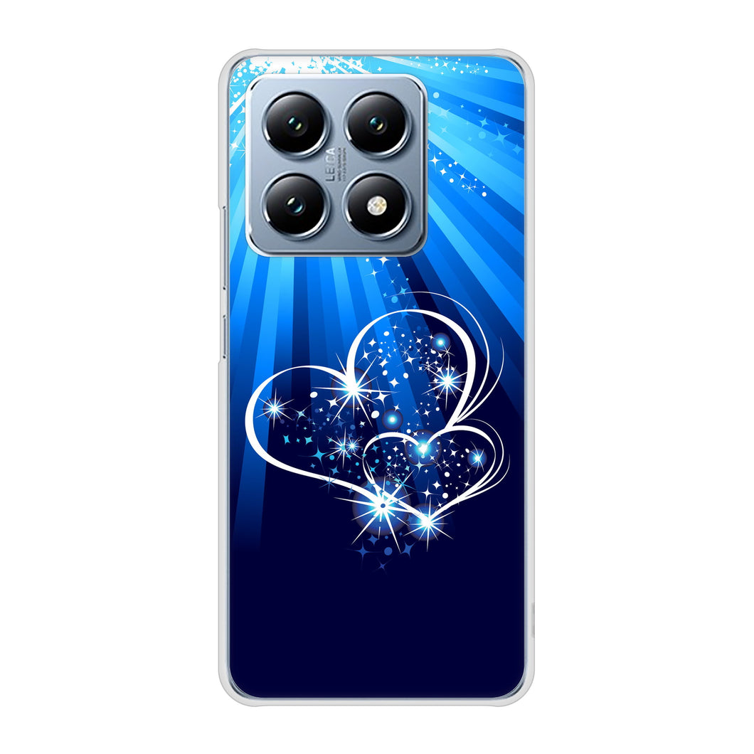 Xiaomi 14T XIG07 au 高画質仕上げ 背面印刷 ハードケースきらめきハート