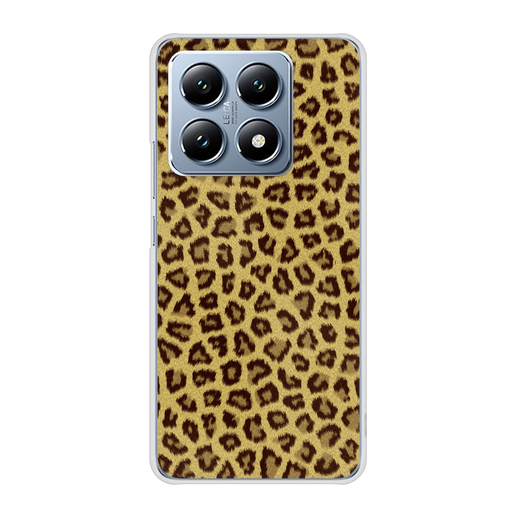 Xiaomi 14T XIG07 au 高画質仕上げ 背面印刷 ハードケースヒョウ柄ベーシックS