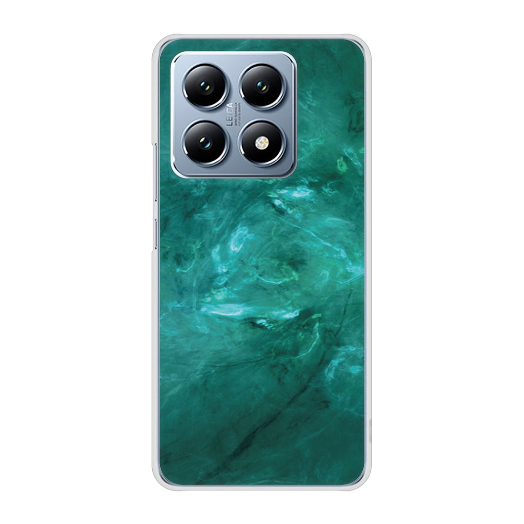 Xiaomi 14T XIG07 au 高画質仕上げ 背面印刷 ハードケース大理石BK