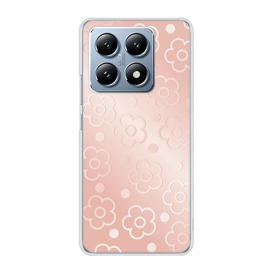 Xiaomi 14T XIG07 au 高画質仕上げ 背面印刷 ハードケースエンボス風デイジーシンプル