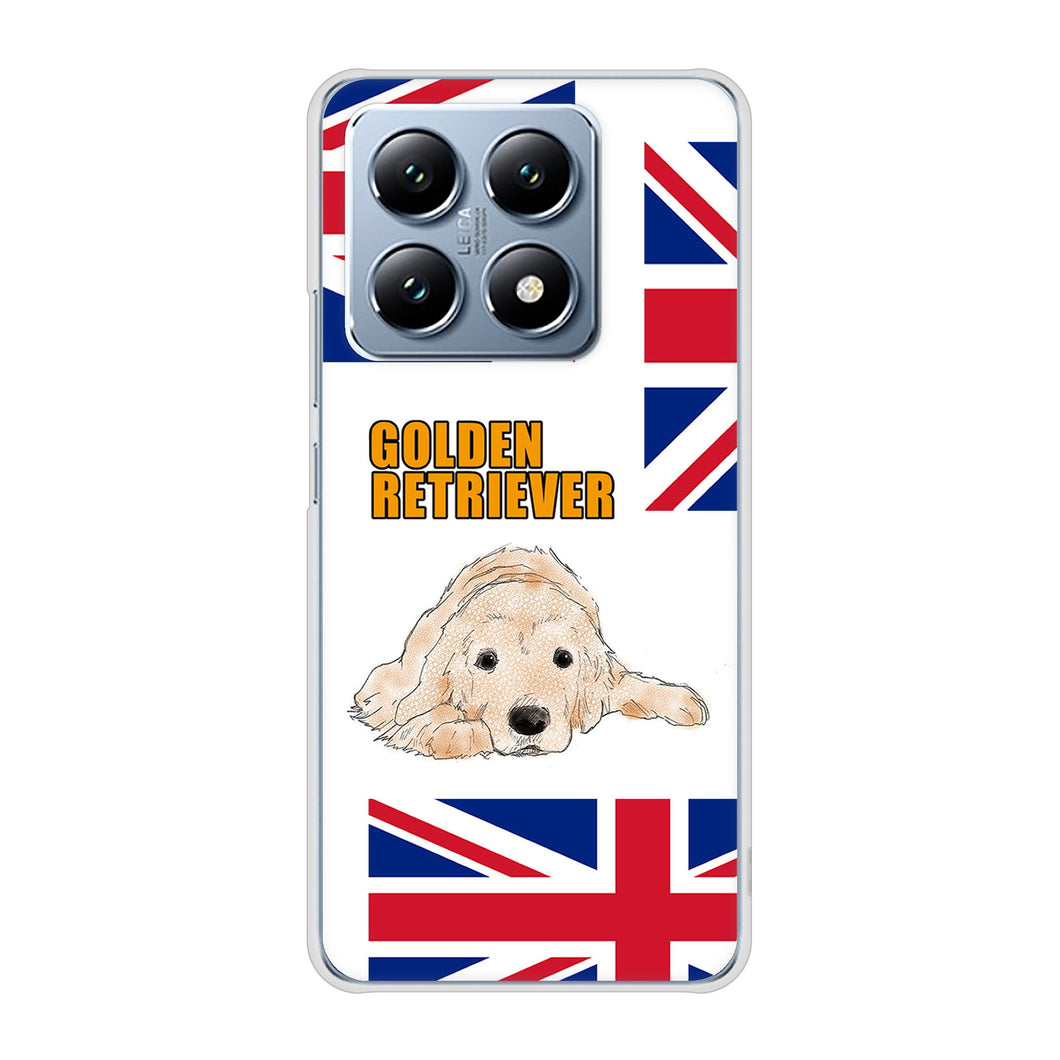 Xiaomi 14T XIG07 au 高画質仕上げ 背面印刷 ハードケースゴールデンレトリバー