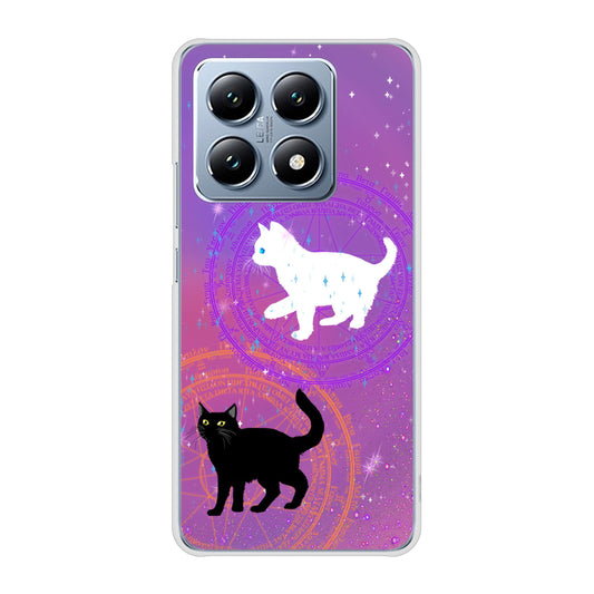 Xiaomi 14T XIG07 au 高画質仕上げ 背面印刷 ハードケース魔法陣猫