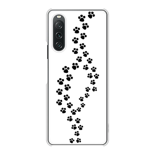 Xperia 10 V XQ-DC44 066 あしあと ハードケース 背面印刷