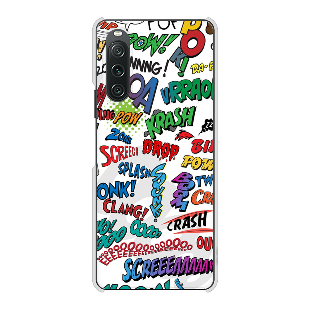 Xperia 10 V XQ-DC44 高画質仕上げ 背面印刷 ハードケース 【271 アメリカン キャッチコピー】