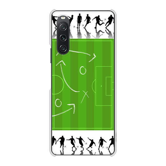 Xperia 10 V XQ-DC44 304 サッカー戦略ボード ハードケース 背面印刷