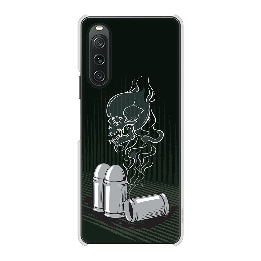 Xperia 10 V XQ-DC44 高画質仕上げ 背面印刷 ハードケース 【481 弾丸】