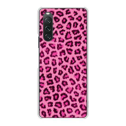 Xperia 10 V XQ-DC44 ヒョウ柄ベーシックS ハードケース 背面印刷
