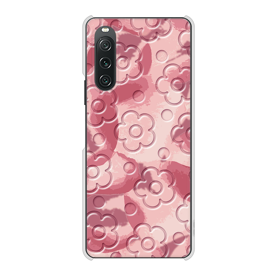 Xperia 10 V XQ-DC44 高画質仕上げ 背面印刷 ハードケースフラワーヴェルニ