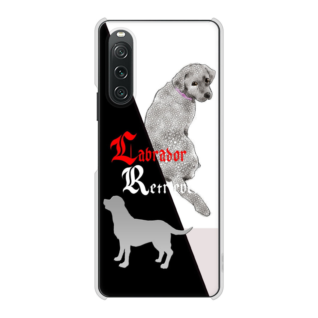 Xperia 10 V XQ-DC44 高画質仕上げ 背面印刷 ハードケースラブラドールレトリバー