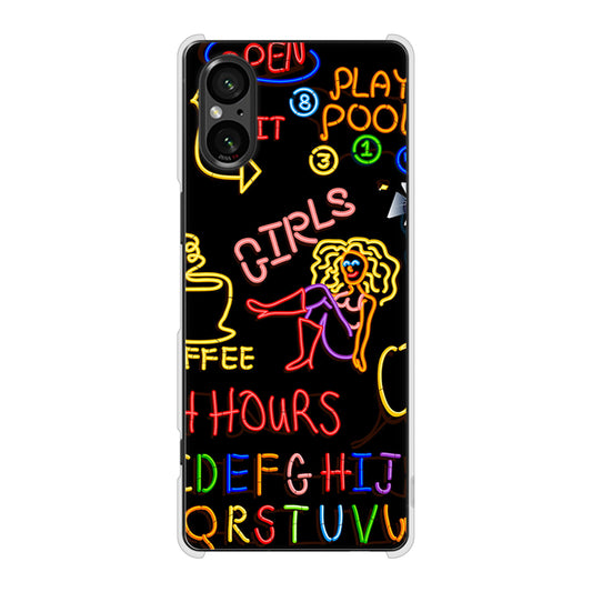 Xperia 5 V XQ-DE44 高画質仕上げ 背面印刷 ハードケース 【284 カジノ】