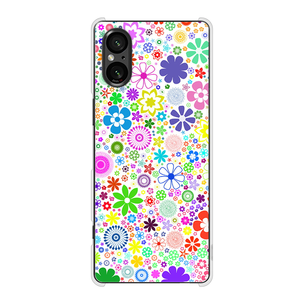 Xperia 5 V XQ-DE44 高画質仕上げ 背面印刷 ハードケースリバティプリント