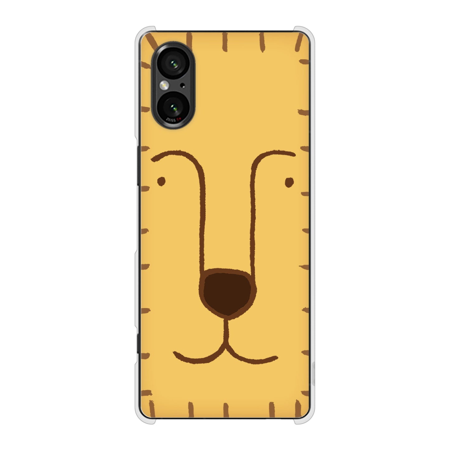 Xperia 5 V XQ-DE44 高画質仕上げ 背面印刷 ハードケースドアップアニマル