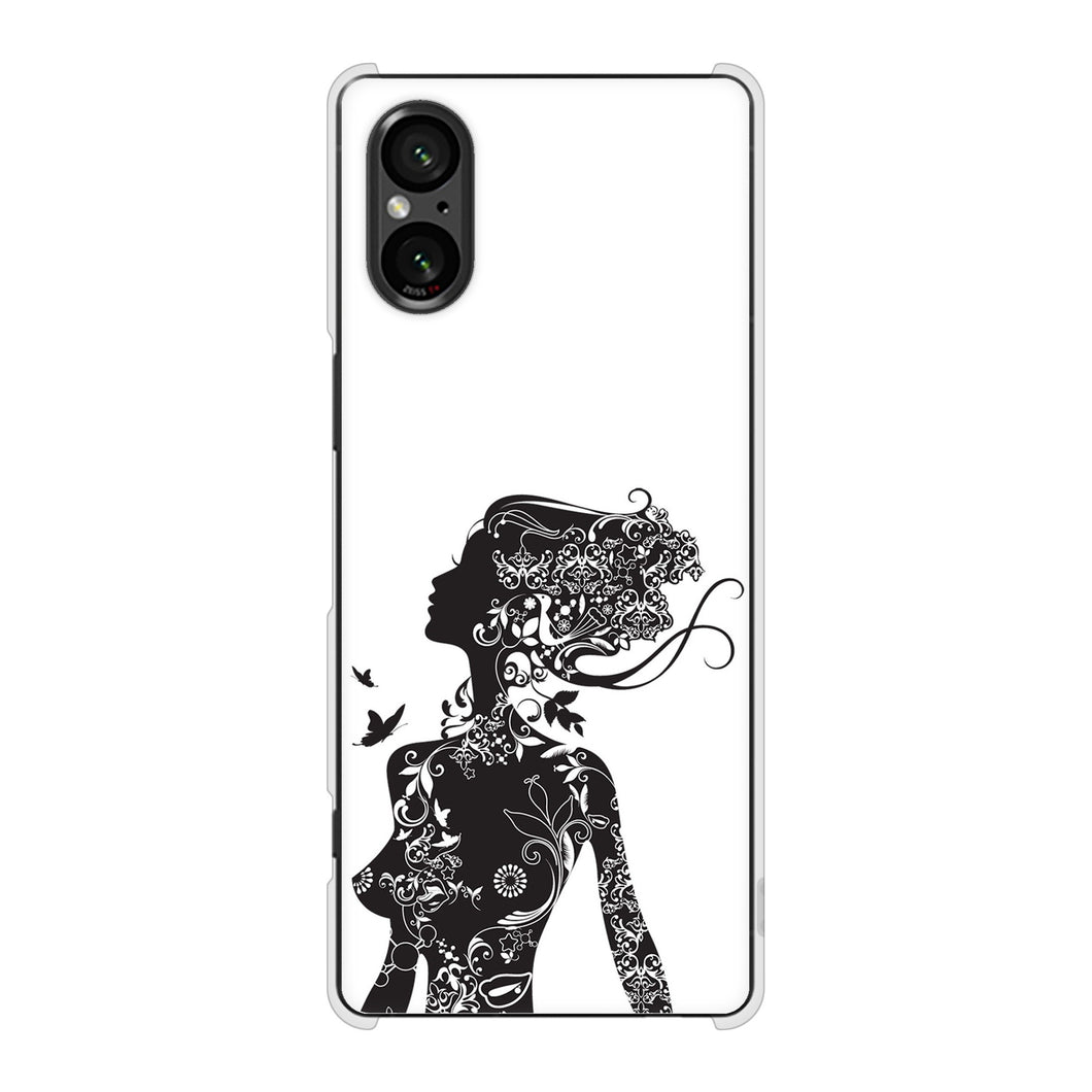 Xperia 5 V XQ-DE44 高画質仕上げ 背面印刷 ハードケース 【384 ボディアート】