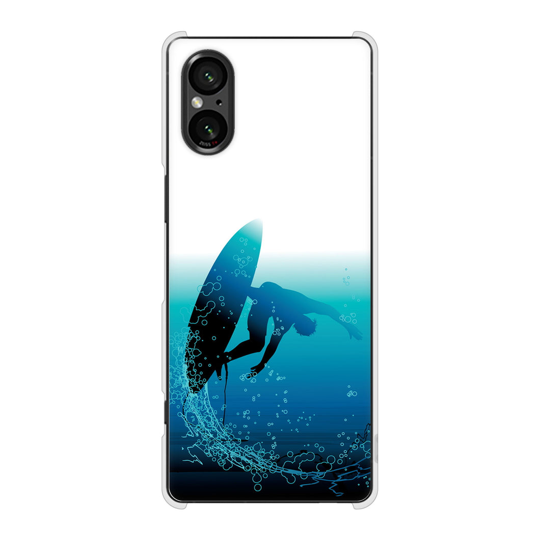 Xperia 5 V XQ-DE44 高画質仕上げ 背面印刷 ハードケース 【416 カットバック】