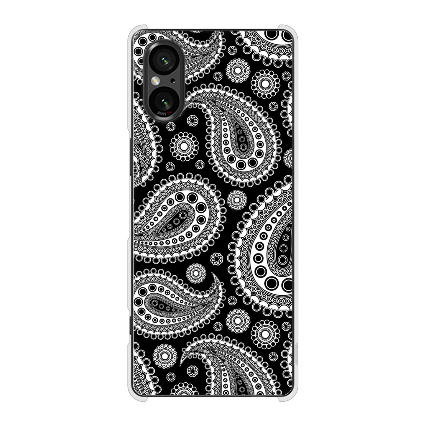 Xperia 5 V XQ-DE44 高画質仕上げ 背面印刷 ハードケースペイズリー