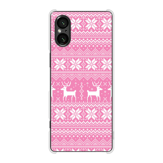 Xperia 5 V XQ-DE44 高画質仕上げ 背面印刷 ハードケースクリスマス