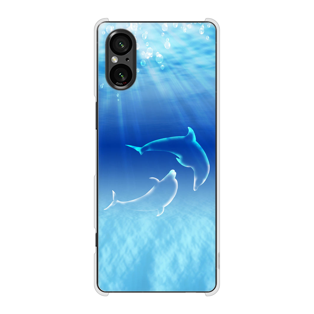 Xperia 5 V XQ-DE44 高画質仕上げ 背面印刷 ハードケース海の守り神