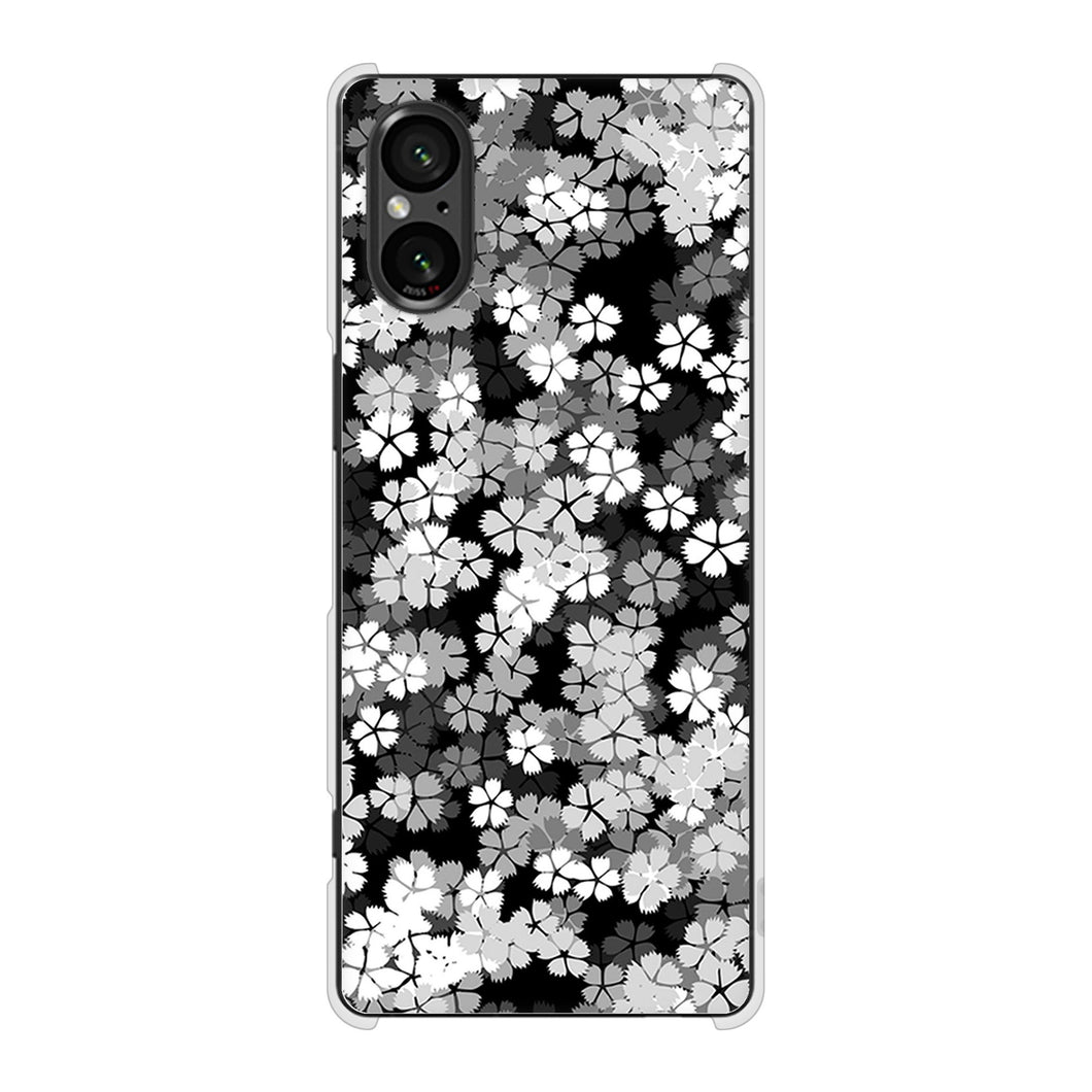 Xperia 5 V XQ-DE44 高画質仕上げ 背面印刷 ハードケース 【1332 夜桜】