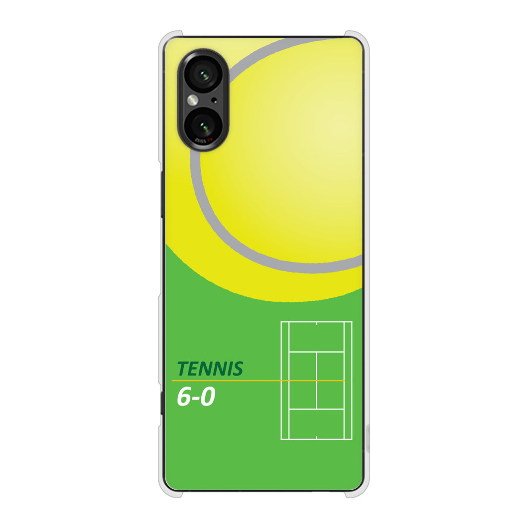 Xperia 5 V XQ-DE44 高画質仕上げ 背面印刷 ハードケース 【IB920 TENNIS】