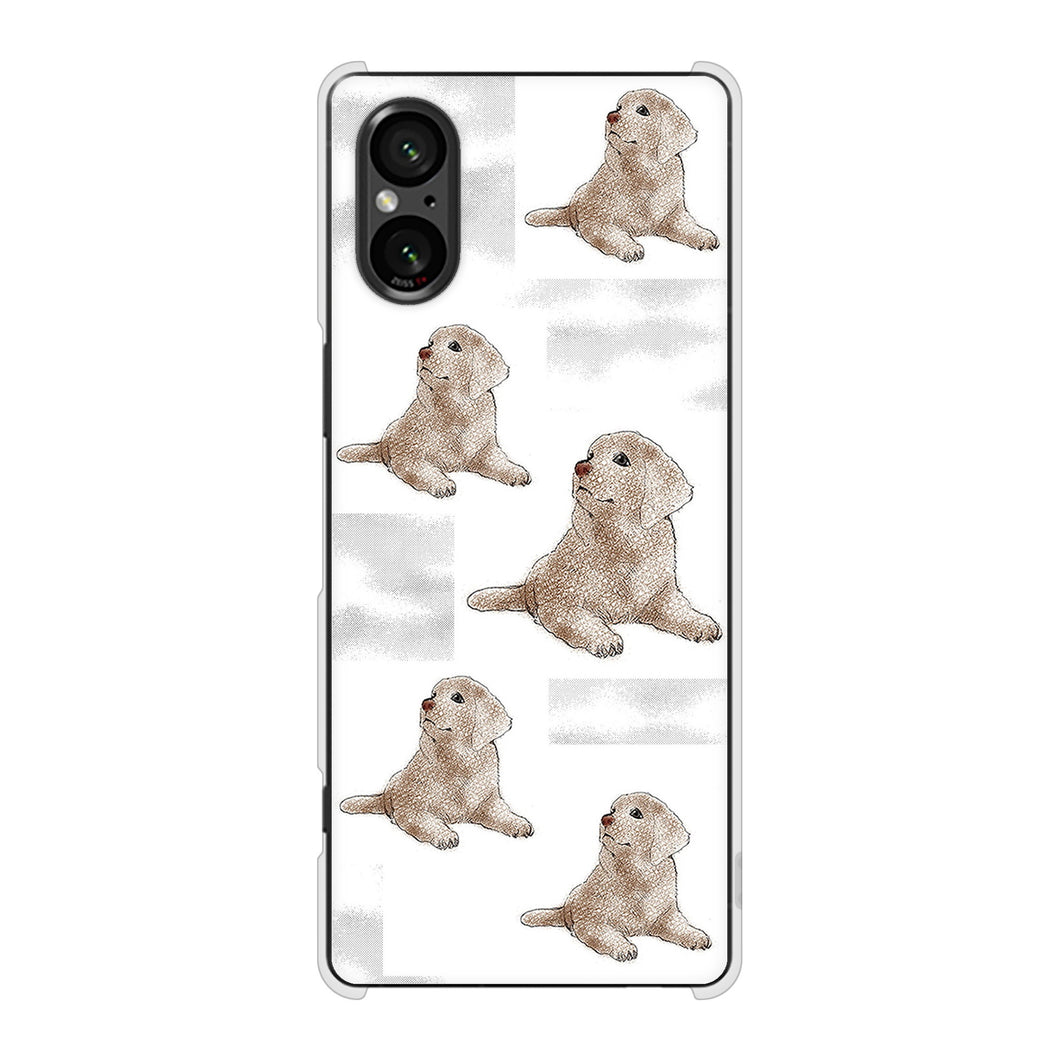 Xperia 5 V XQ-DE44 高画質仕上げ 背面印刷 ハードケースラブラドールレトリバー