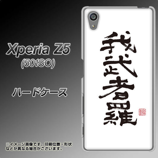 SoftBank エクスペリアZ5 501SO 高画質仕上げ 背面印刷 ハードケース【OE843 我武者羅（がむしゃら）】