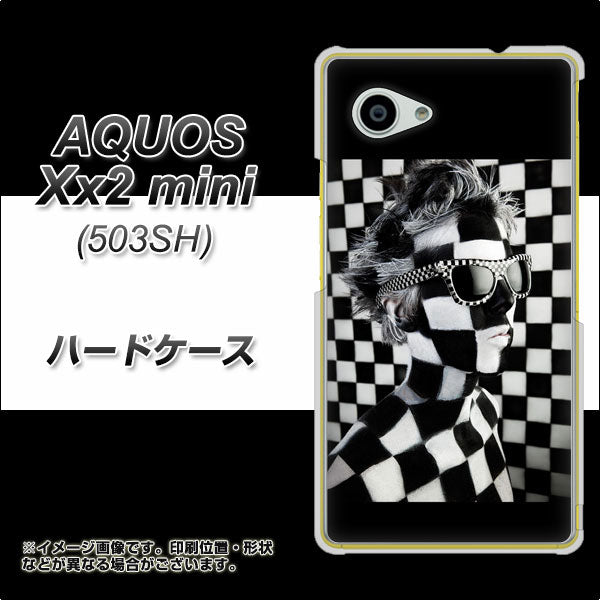 SoftBank アクオス Xx2 mini 503SH 高画質仕上げ 背面印刷 ハードケース【357 bk&wh】