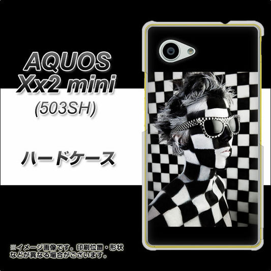SoftBank アクオス Xx2 mini 503SH 高画質仕上げ 背面印刷 ハードケース【357 bk&wh】