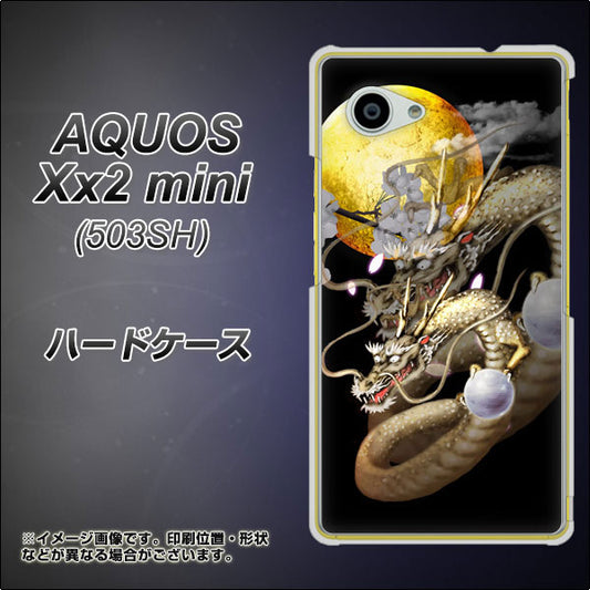 SoftBank アクオス Xx2 mini 503SH 高画質仕上げ 背面印刷 ハードケース【1003 月と龍】